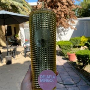 🌟NEW🌟Starbucks Gold Grid Disco Ball Mexico